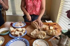 Serving Rise Again Bread for Event